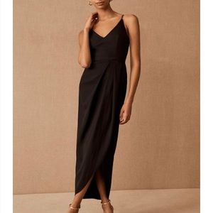 BHLDN size 2 Anabela Crepe Dress Black